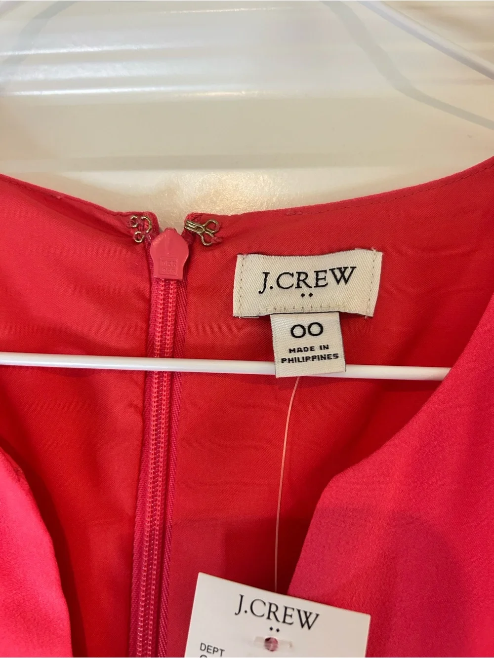 J. Crew Bright Pink Sleeveless Shift Dress
